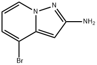 4-bromo-Pyrazolo[1,5-a]pyridin-2-amine Struktur