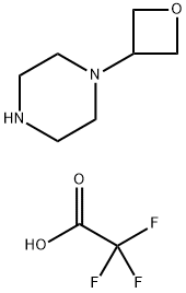 1-(氧杂环丁-3-醇)哌嗪双三氟醋酸盐, 1404373-75-6, 结构式