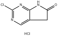 2-chloro-5H,6H,7H-pyrrolo[2,3-d]pyrimidin-6-one hydrochloride Structure