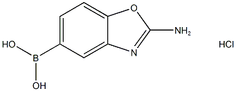 (2-Aminobenzo[d]oxazol-5-yl)-boronic acid hydrochloride Structure