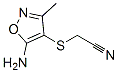 Acetonitrile, [(5-amino-3-methyl-4-isoxazolyl)thio]- (9CI)|