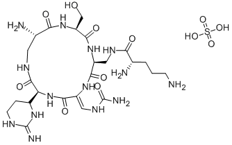 硫酸卷曲霉素,1405-37-4,结构式