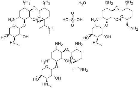 硫酸庆大霉素,1405-41-0,结构式