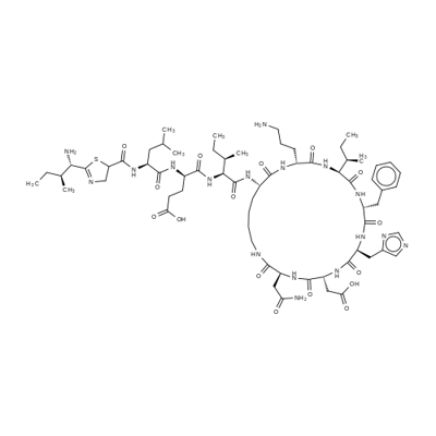 Bacitracin Structure