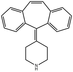 desmethylcyproheptadine 化学構造式