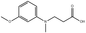 3-[3-甲氧基(甲基)苯胺基]丙酸, 14055-88-0, 结构式