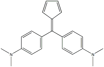 Bis[p-(dimethylamino)phenyl]fulvene Structure