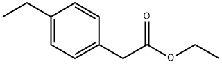 4-エチルフェニル酢酸エチル 化学構造式