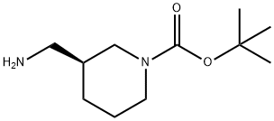 (S)-1-BOC-3-(アミノメチル)ピペリジン 化学構造式