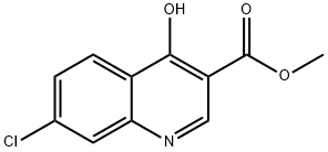 7-氯-4-羟基喹啉-3-甲酸甲酯 结构式