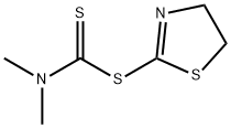 二甲基二硫代氨基甲酸 4,5-二氢-2-噻唑基酯,140652-77-3,结构式