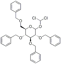 2,3,4,6-四苄基-1-二氯甲基- D-吡喃葡萄糖 结构式