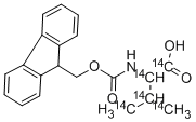 N-FMOC-(L-VALINE-UL-14C) Struktur
