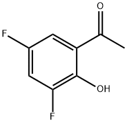 1-(3,5-ジフルオロ-2-ヒドロキシフェニル)エタン-1-オン 化学構造式