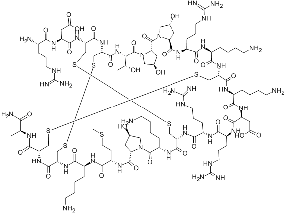 Μ-コノトキシンG3B (MARINE SNAIL, CONUS GEOGRAPHUS) 化学構造式