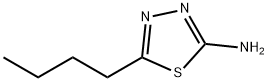 5-ブチル-1,3,4-チアジアゾール-2-アミン 化学構造式