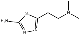 5-[2-(ジメチルアミノ)エチル]-1,3,4-チアジアゾール-2-アミン 化学構造式