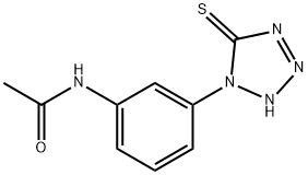 1-(3-乙酰胺基)苯基-5-巯基四氮唑,14070-48-5,结构式