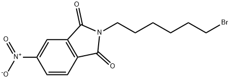 2-(6-BROMOHEXYL)-5-NITROISOINDOLINE-1,3-DIONE 化学構造式
