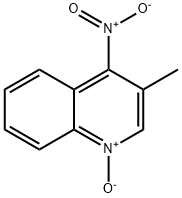 3-メチル-4-ニトロキノリン1-オキシド 化学構造式