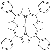四苯基卟啉锌, 14074-80-7, 结构式