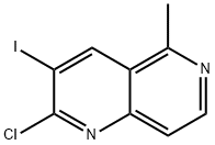 2-Chloro-3-iodo-5-methyl-1,6-naphthyridine Struktur
