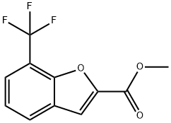 Methyl 7-(trifluoromethyl)-1-benzofuran-2-carboxylate Struktur