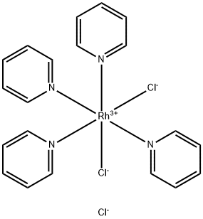反式-二氯四(吡啶)氯化铑 结构式