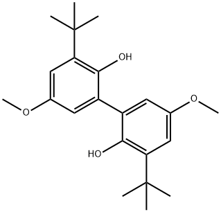 2-叔丁基-6-(3-叔丁基-2-羟基-5-甲氧基苯基)-4-甲氧基苯酚,14078-41-2,结构式