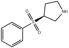 (3S)-3-(benzenesulfonyl)pyrrolidine Structure
