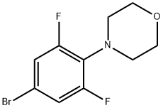 4-(4-Bromo-2,6-difluorophenyl)morpholine Struktur