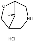 6-Oxa-3-azabicyclo[3.2.1]octan-8-one hydrochloride Structure