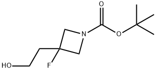 1-Boc-3-fluoro-3-(hydroxyethyl)azetidine Structure