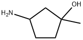3-Hydroxy-3-methylcyclopentanamine hydrochloride Structure
