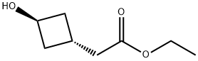 Ethyl 2-(trans-3-hydroxycyclobutyl)acetate Structure
