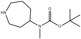 tert-Butyl methyl(azepan-4-yl)carbamate, 1408075-96-6, 结构式
