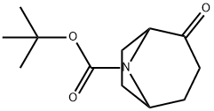 8-BOC-2-オキソ-8-アザビシクロ[3.2.1]オクタン 化学構造式