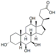 (3a,5b,6b,7b,12b)-3,6,7,12-tetrahydroxy-Cholan-24-oic acid Structure
