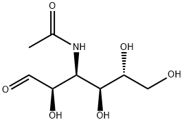3-アセトアミド-3-デオキシ-D-グルコース 化学構造式