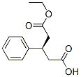 Pentanedioic acid, 3-phenyl-, monoethyl ester, (3R)- (9CI) Struktur