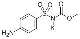 N-[(4-アミノフェニル)スルホニル]カルバミド酸メチル・カリウム 化学構造式