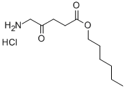 5-Aminolevulinic acid hexyl ester hydrochloride Struktur