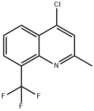 4-クロロ-2-メチル-8-(トリフルオロメチル)キノリン 化学構造式