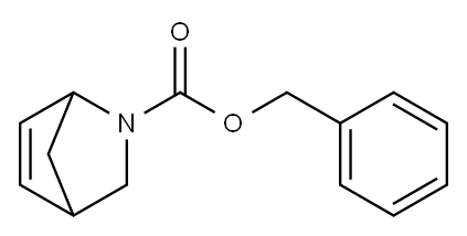 2-アザビシクロ[2.2.1]ヘプタン-5-エン-2-カルボン酸ベンジル 化学構造式