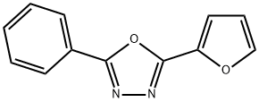 2-(2-呋喃基)-5-苯基-1,3,4-恶二唑 结构式