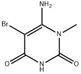 6-AMINO-5-BROMO-1-METHYLURACIL MONOHYDRATE Struktur