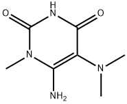 6-AMINO-5-(DIMETHYLAMINO)-1-METHYLPYRIMIDINE-2,4(1H,3H)-DIONE Structure