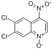 6,7-DICHLORO-4-NITROQUINOLINE-1-OXIDE Structure