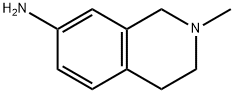 2-甲基-1,2,3,4-四氢-7-异喹啉胺, 14097-40-6, 结构式
