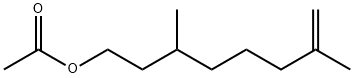 酢酸(S)-3,7-ジメチル-7-オクテニル 化学構造式
